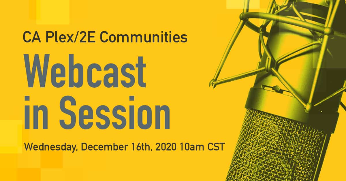 CA Communities Dec 16th Webcast