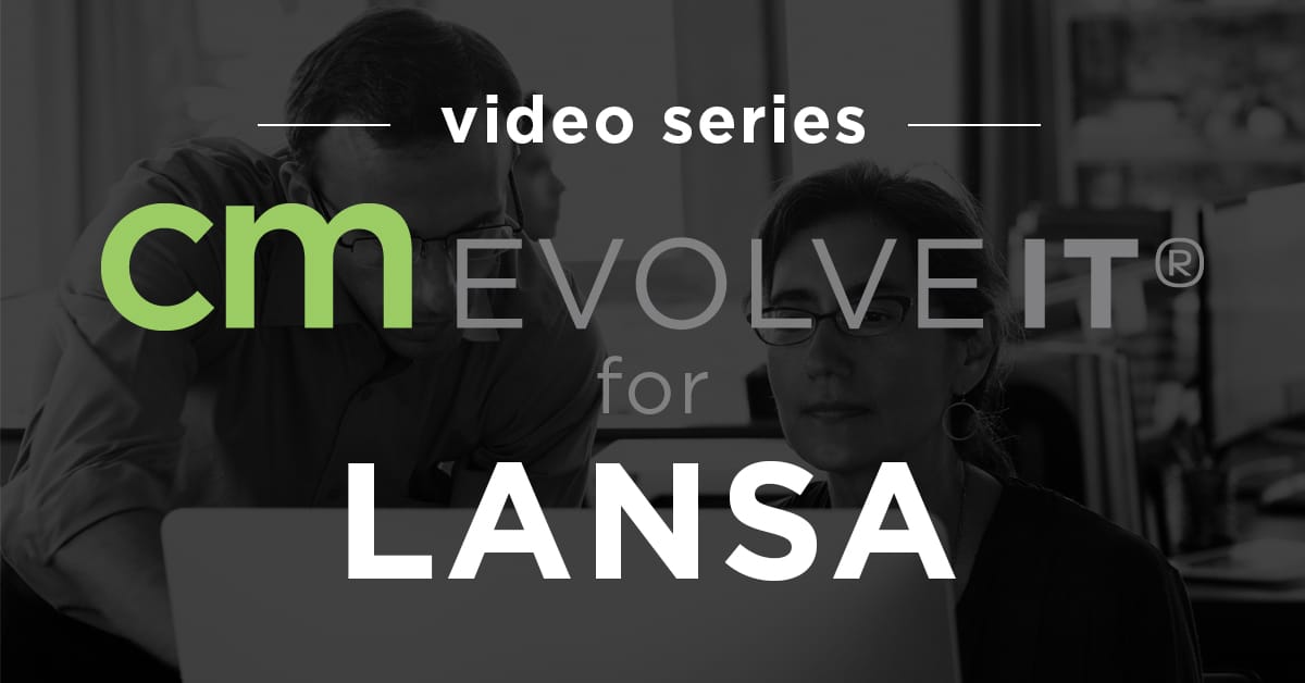 CM evolveIT for LANSA video series
